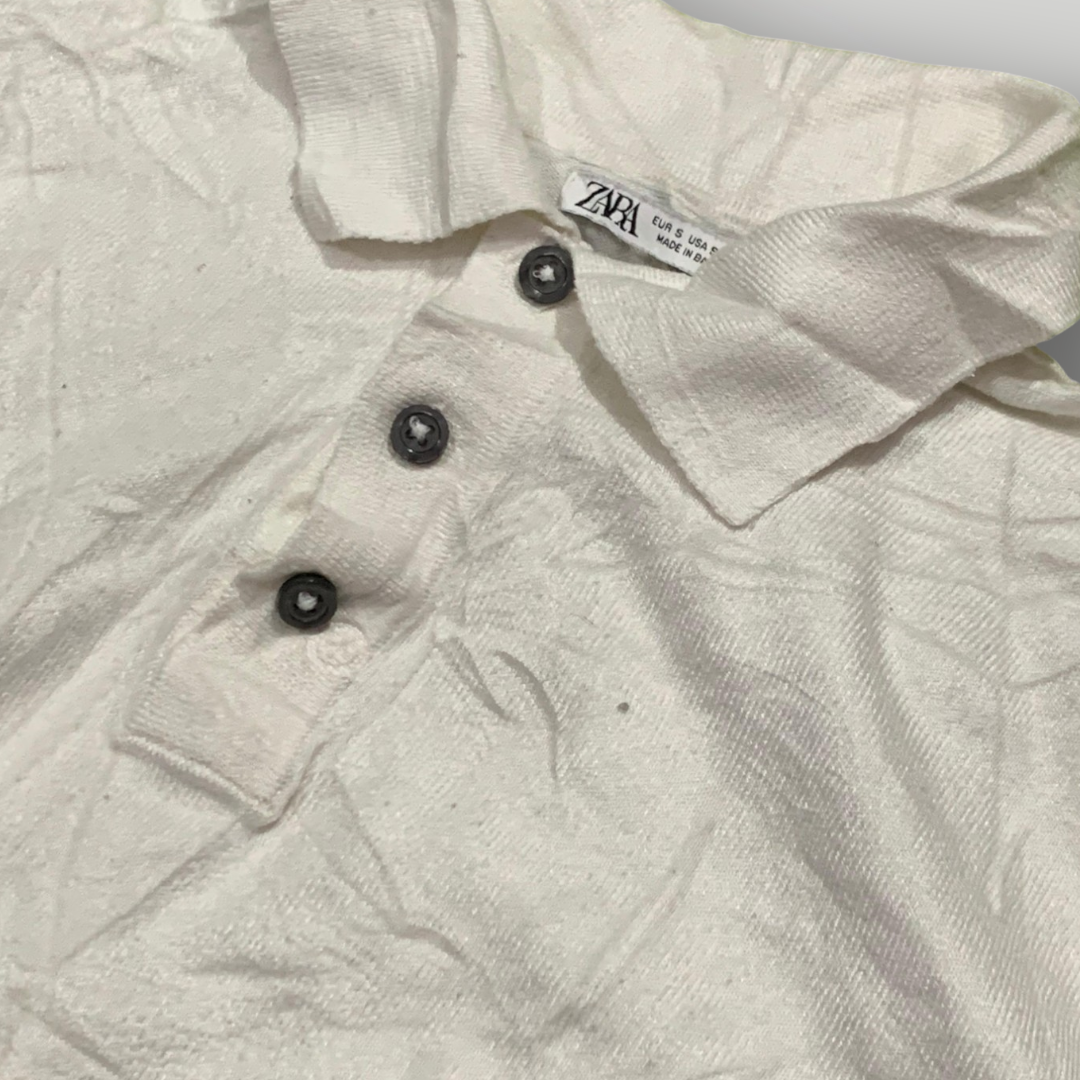 Zara Men's Knit Polo Shirt