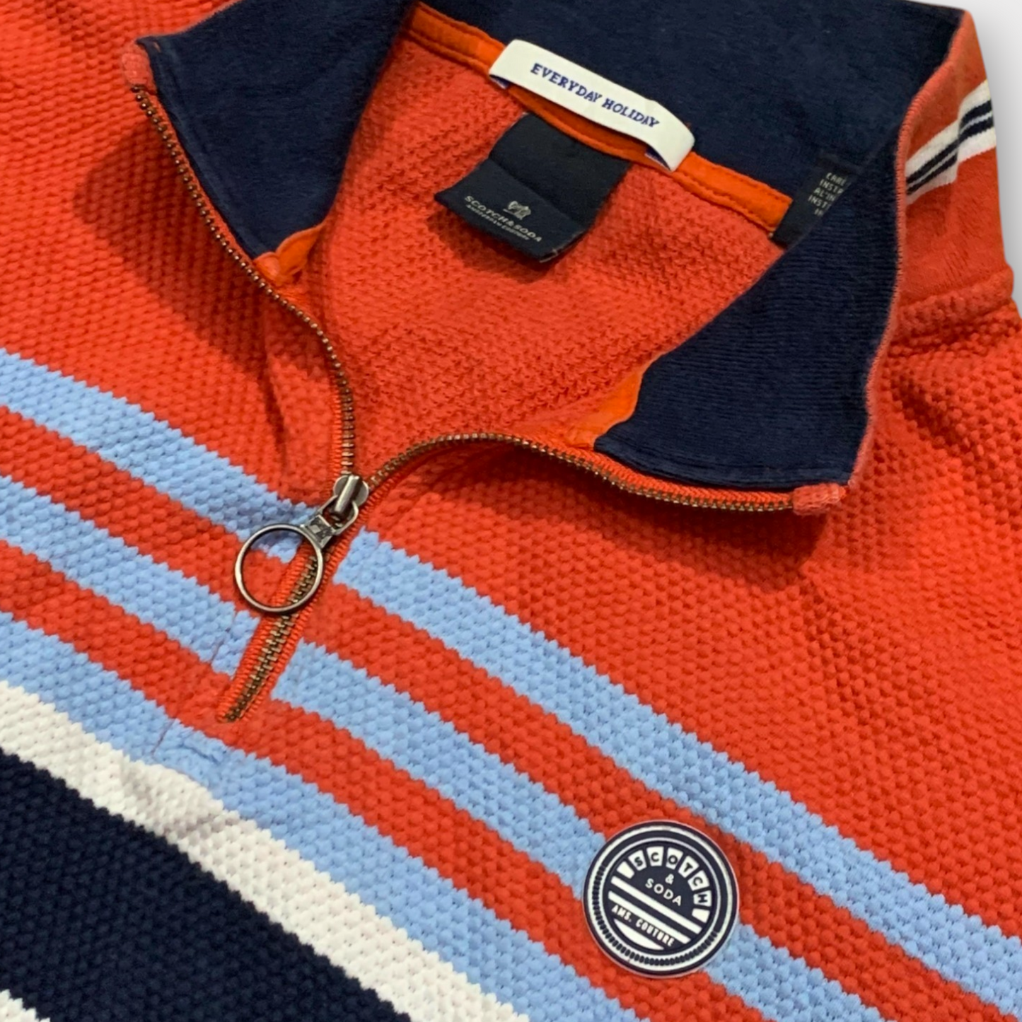 Scotch & Soda Everday Holiday Quarter Zip Sweatshirt