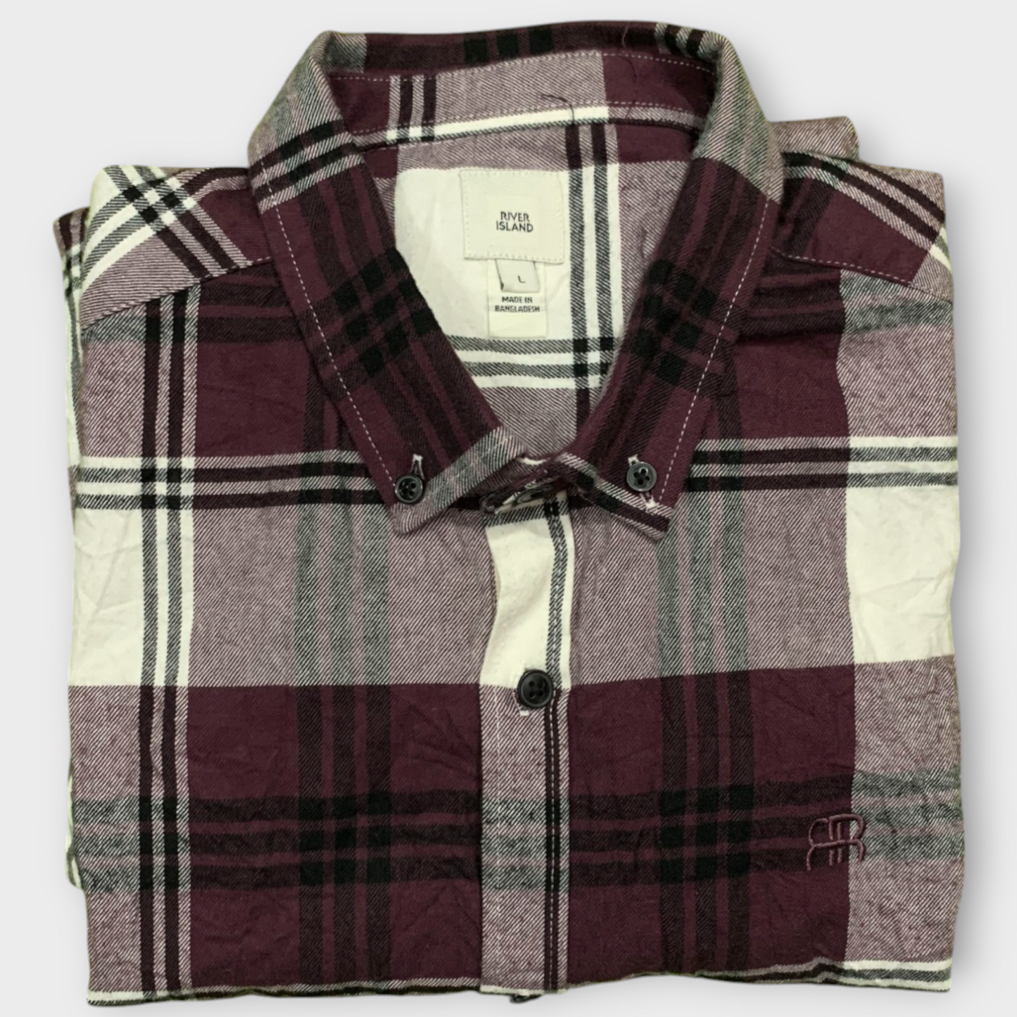 River Island Men's Full Sleeve Shirt