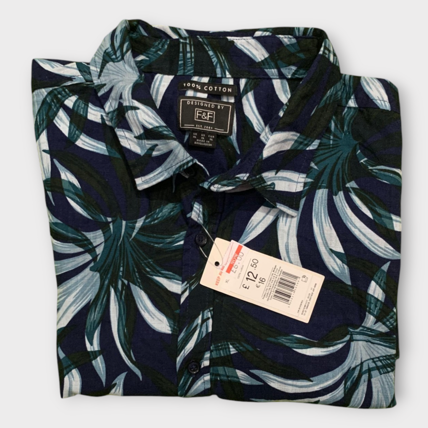 F&F Men's Half Sleeve Shirt