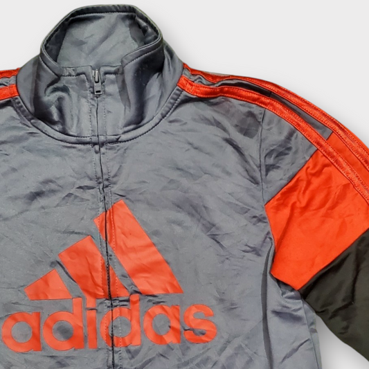 Adidas Long Sleeve Mock Neck Full Zip Track Jacket