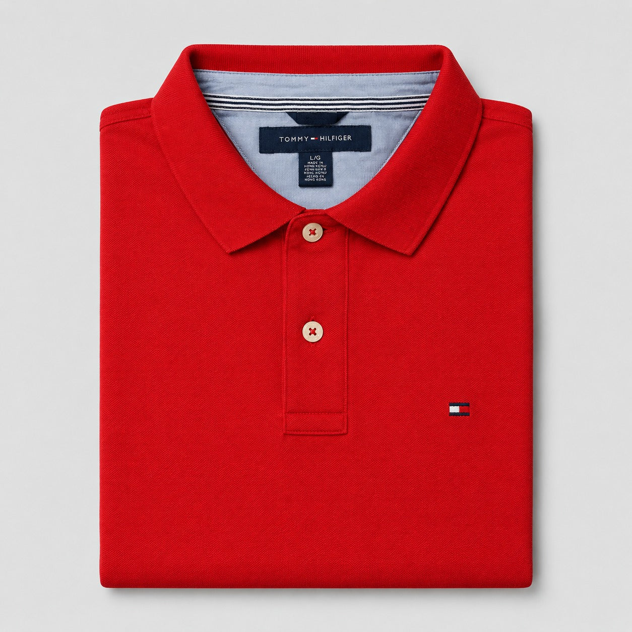 Tommy Hilfiger Solid Regular Fit Cotton Polo Shirt