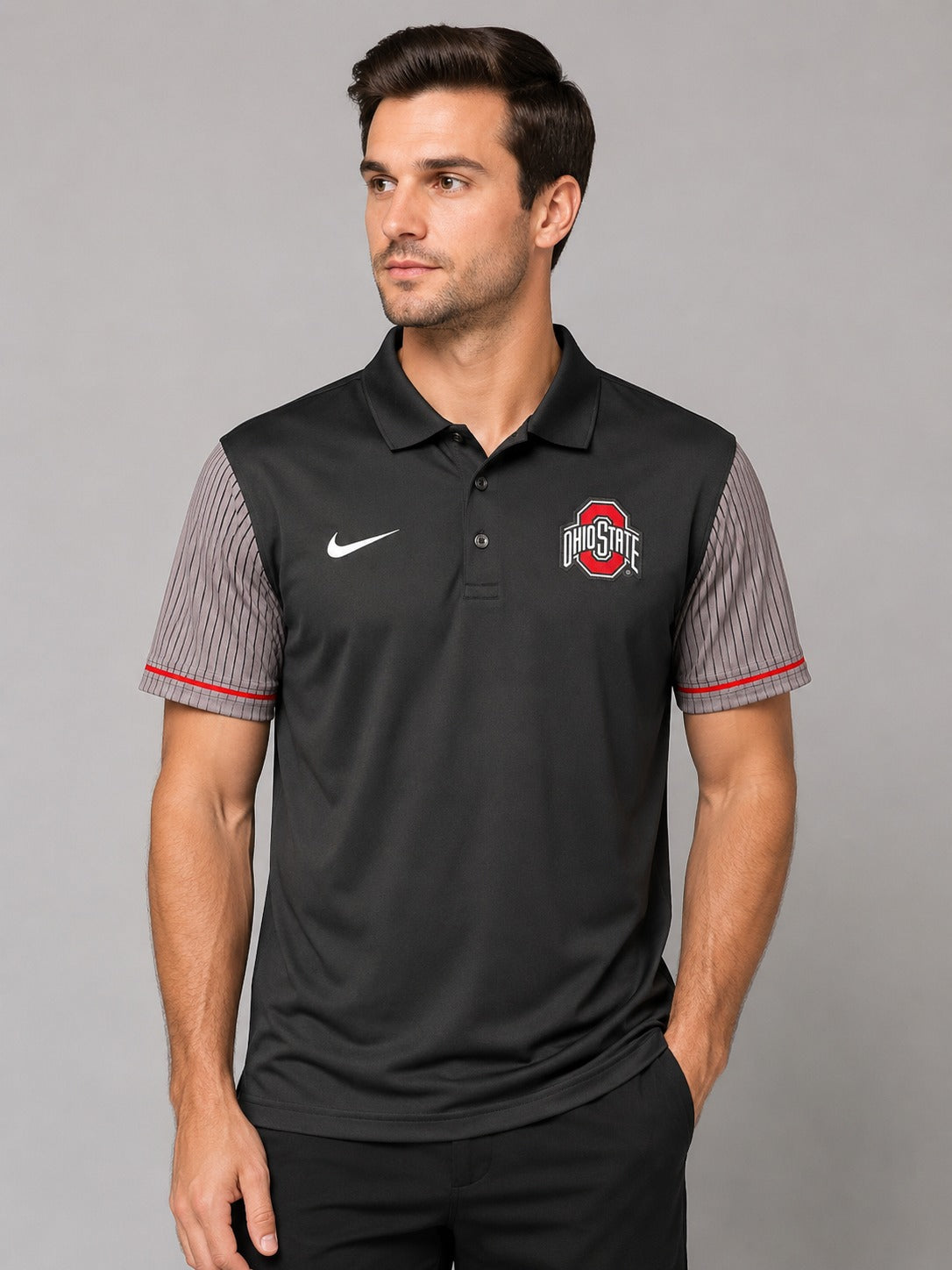 Nike Ohio State Buckeyes Dri Fit Polo Shirt