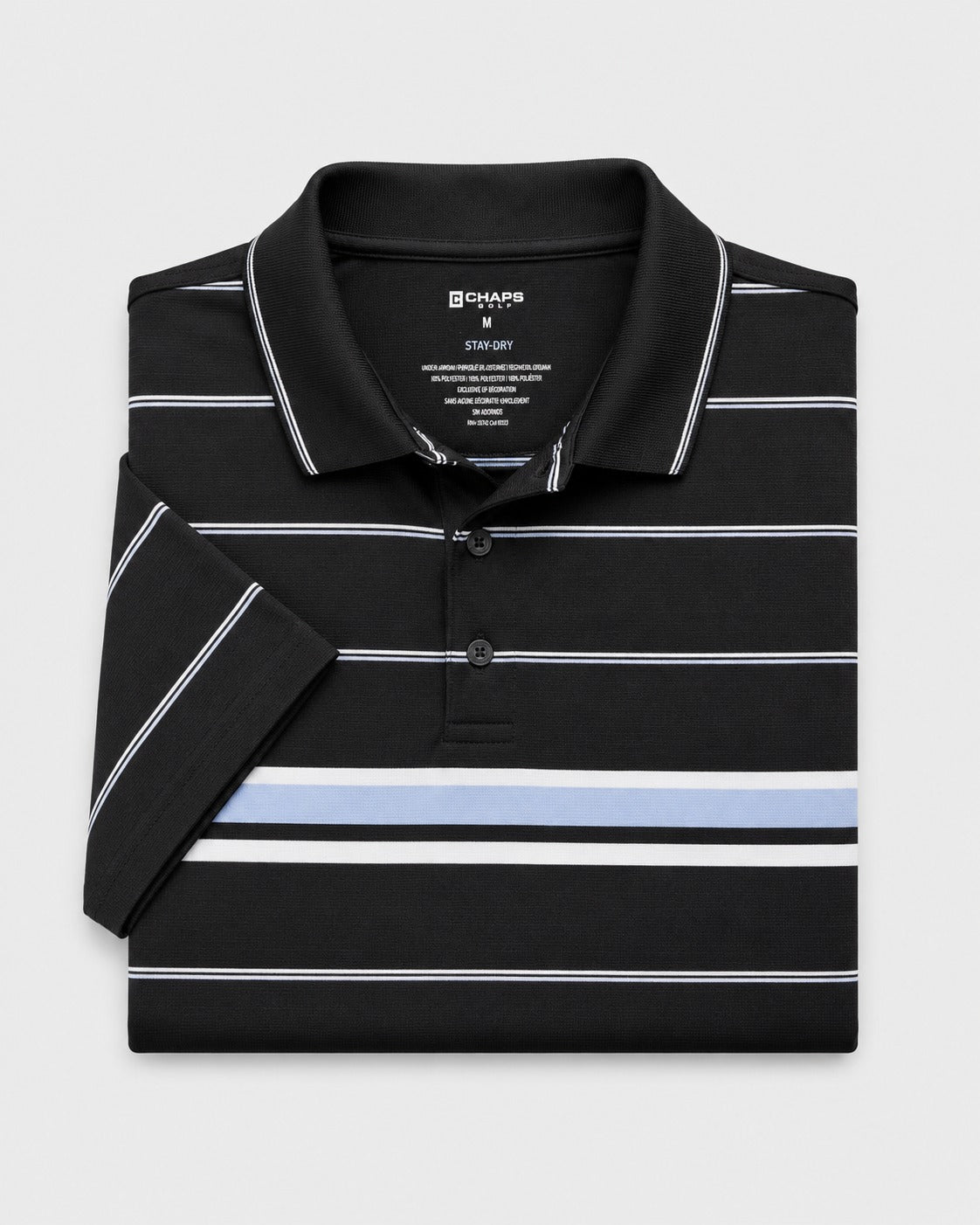 Chaps Golf Polo Shirt Striped