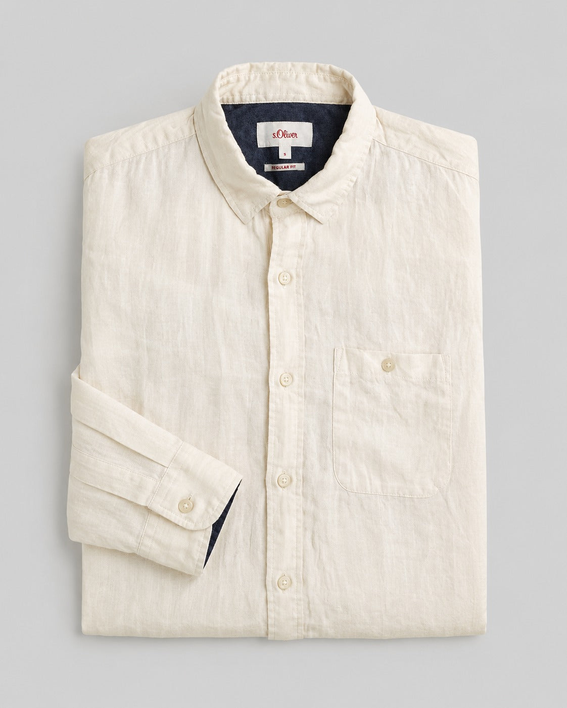 S.Oliver Regular Fit Men's Shirt Linen