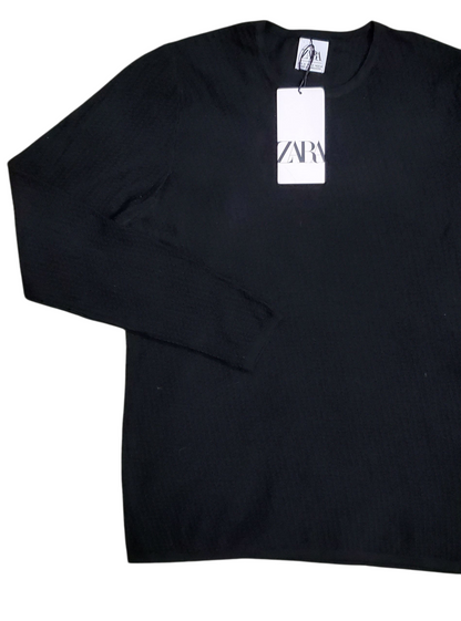 Zara Sweat Shirt Full Sleeve Black