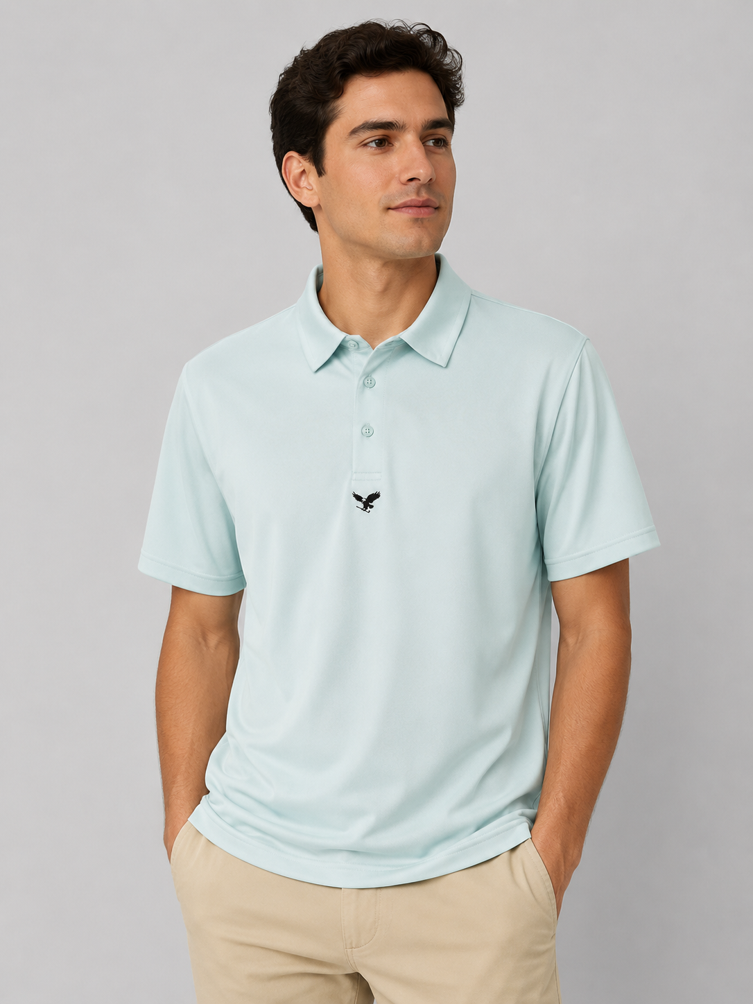 Golf America Performance Polo Shirt Eagle Logo