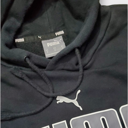 PUMA Core Logo Men's Fleece Hoodie - Black