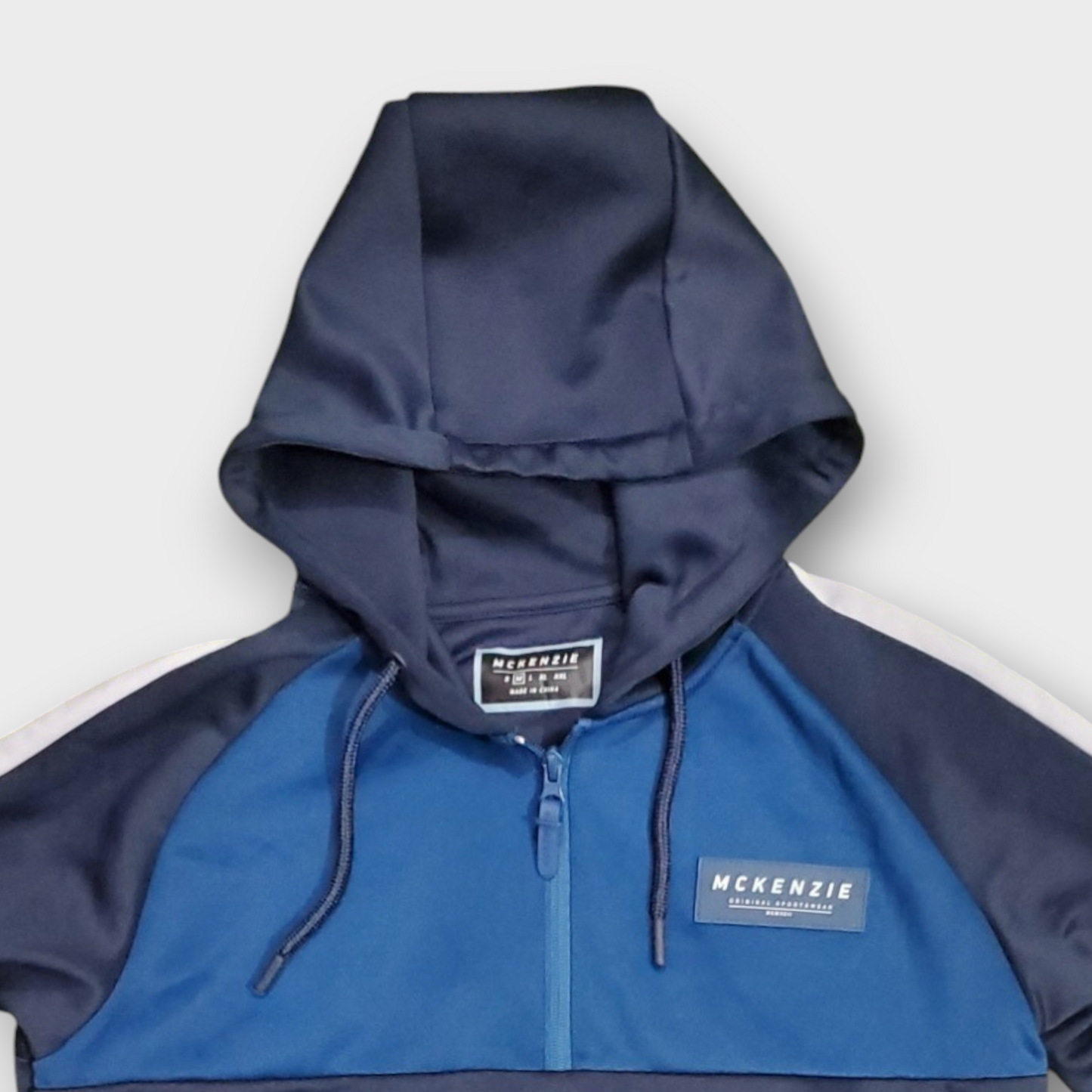 Mckenzie Men's Navy Blue Logo Sports Hoodie