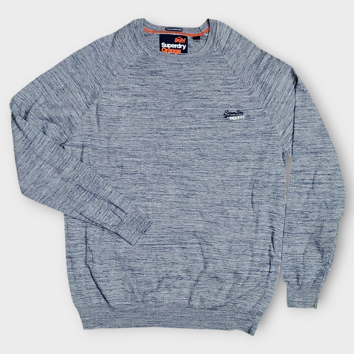 Super Dry Orange Lebal Cotton Crew Jumper