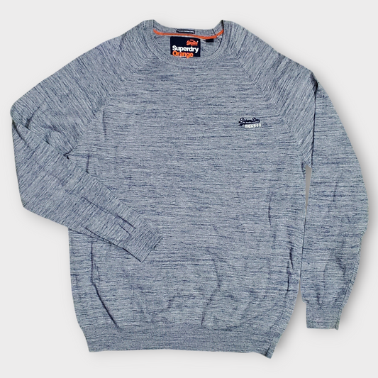 Super Dry Orange Lebal Cotton Crew Jumper
