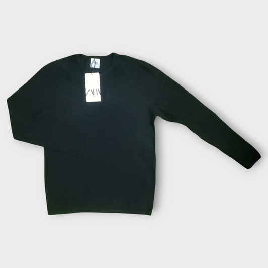 Zara Sweat Shirt Full Sleeve Black