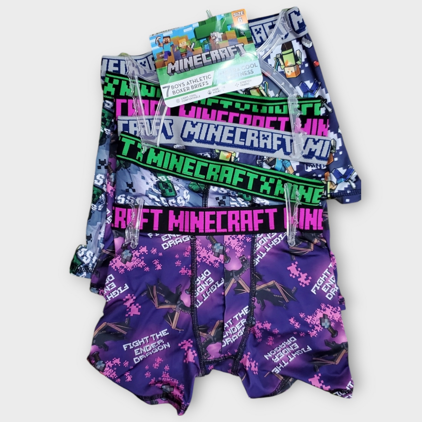 Minecraft Athletic Boxer's For Boys