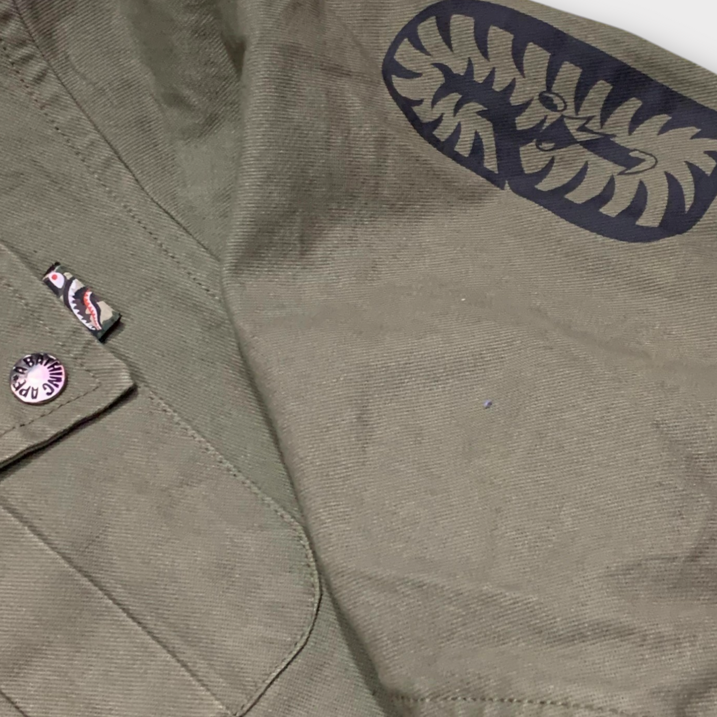 Bathing Ape World Gone Multi Pocket Shark Jacket