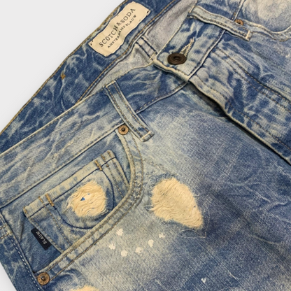 Scotch & Soda Ralston Amsterdams Blauw Jeans