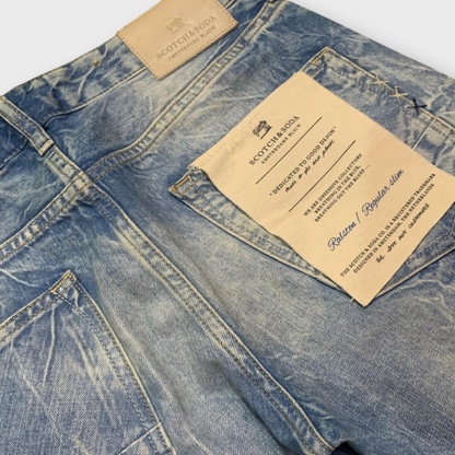 Scotch & Soda Ralston Amsterdams Blauw Jeans