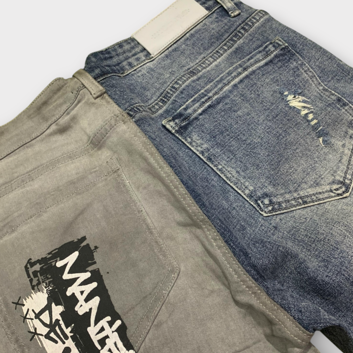 Manier De Voir Split Graffiti Jeans