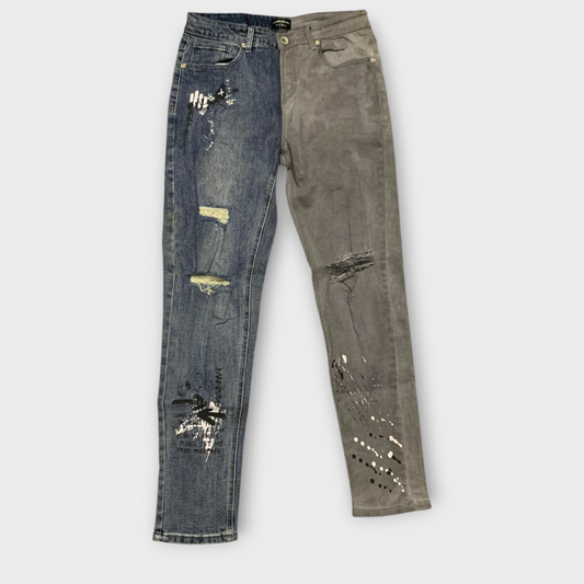 Manier De Voir Split Graffiti Jeans