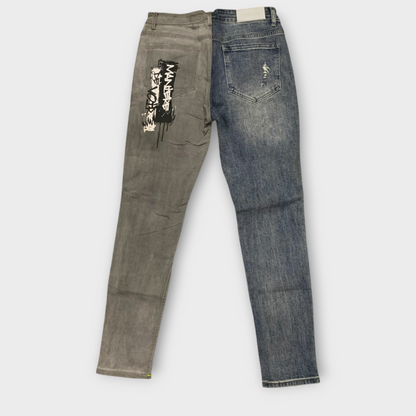Manier De Voir Split Graffiti Jeans