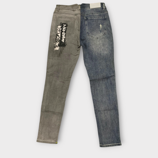 Manier De Voir Split Graffiti Jeans