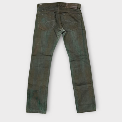 Diesel Thavar Limited Edition Slim skinny Waxed Brown Jeans