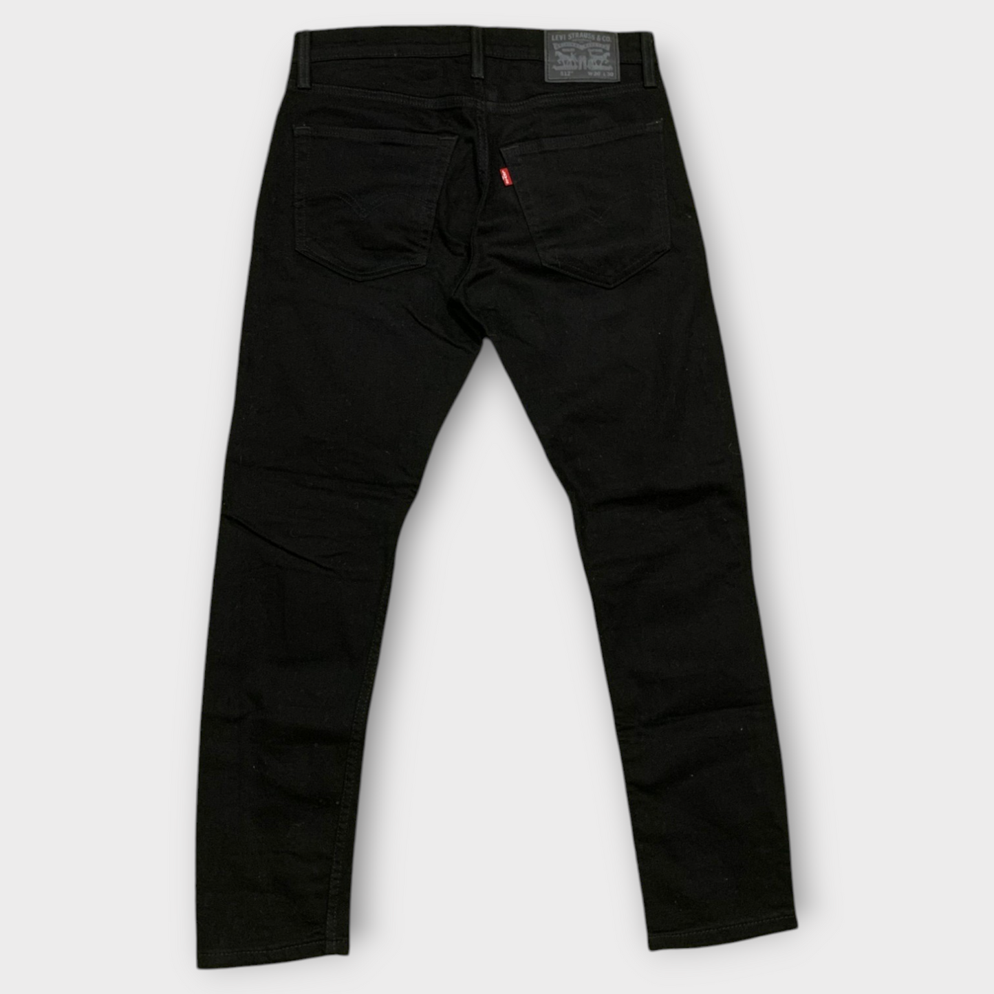 Levi's 514 Strauss & Co Jet Black Red Tag