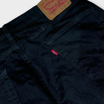 Levi's 514 Strauss & Co Jet Black Red Tag