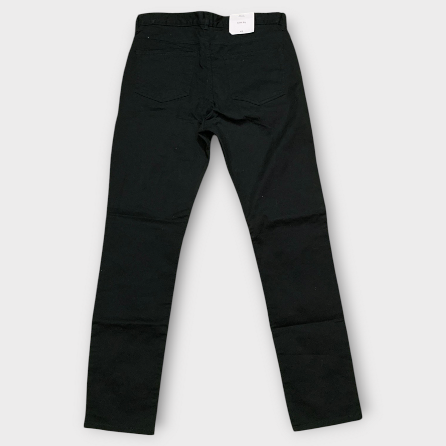 H&M Jet Black Straight Denim