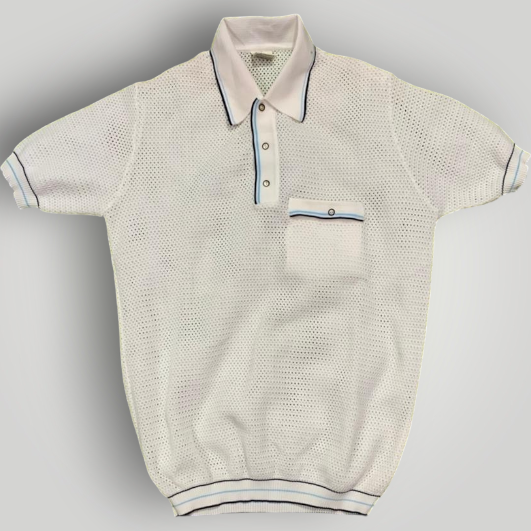 Seroya Men's Zane Crochet Polo Shirt