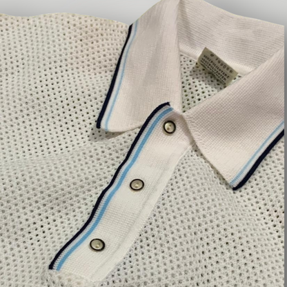 Seroya Men's Zane Crochet Polo Shirt