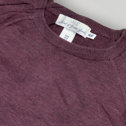 H&M L.O.G.G Men's Fine Knit Cotton Jumper