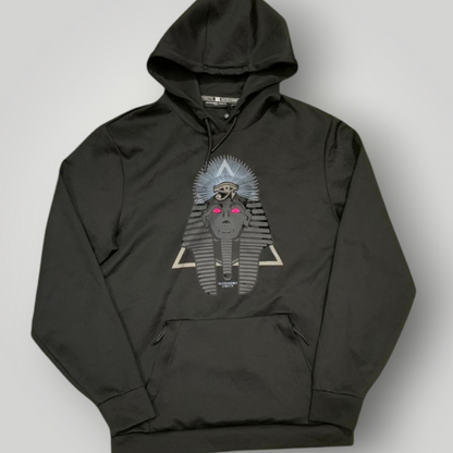 Alessandro Zavetti Black Hoodie With Egyption Graphic
