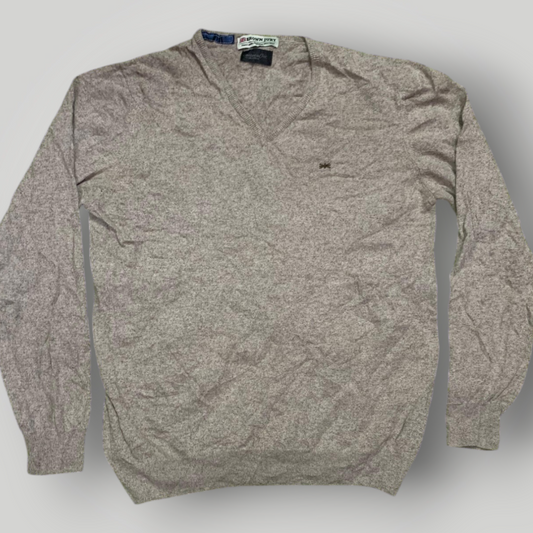 Brown Jury V-Neck Men's Sweater Brown