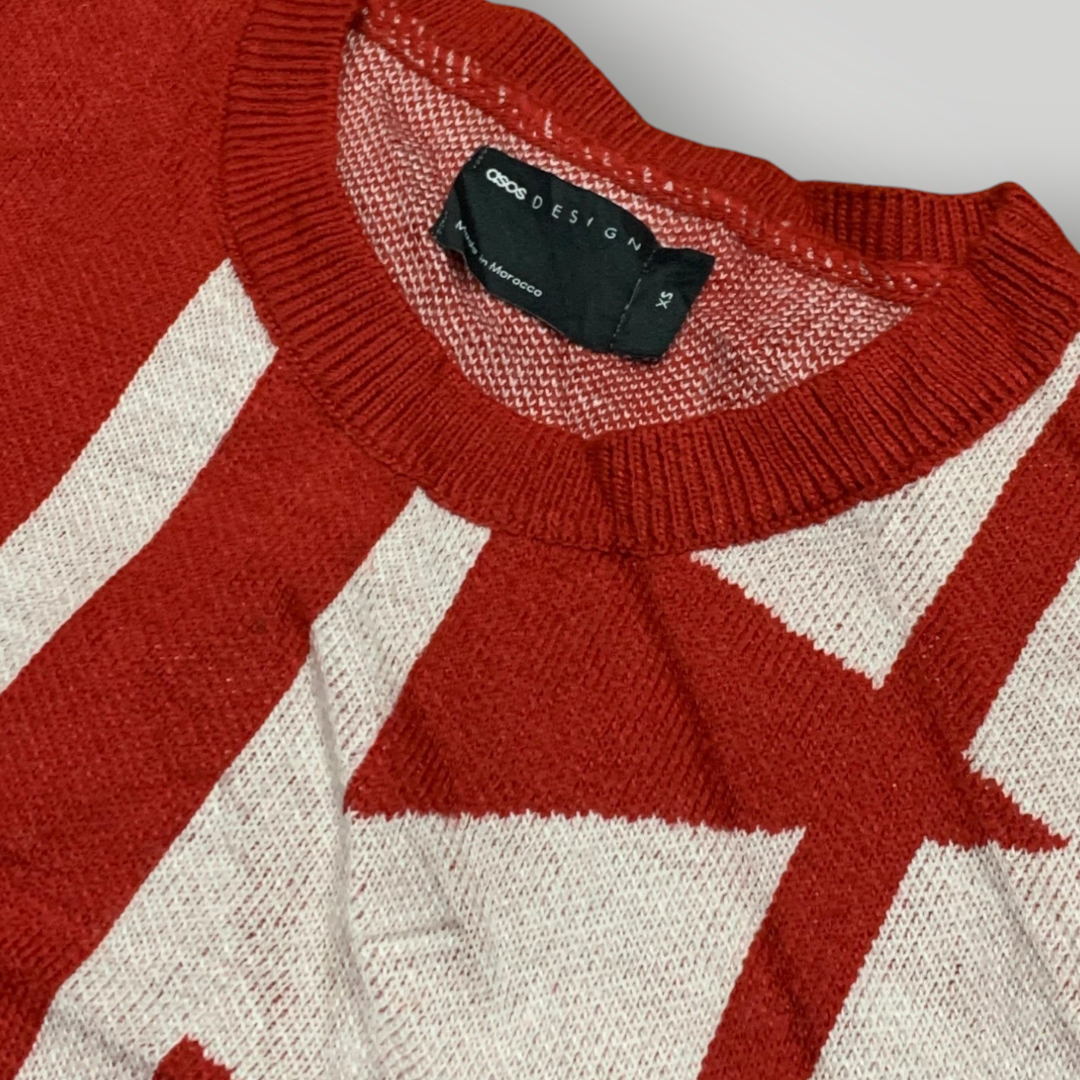 Asos Design Neonsign Error Knit Sweater