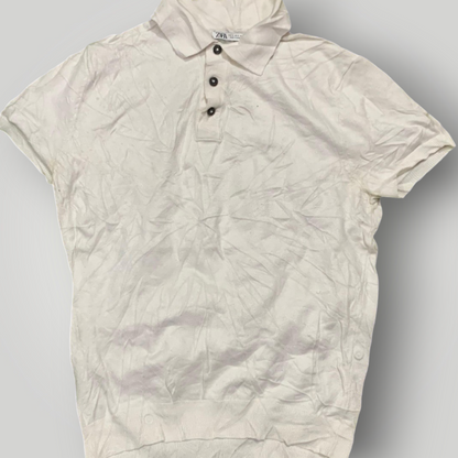 Zara Men's Knit Polo Shirt