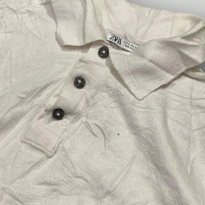 Zara Men's Knit Polo Shirt