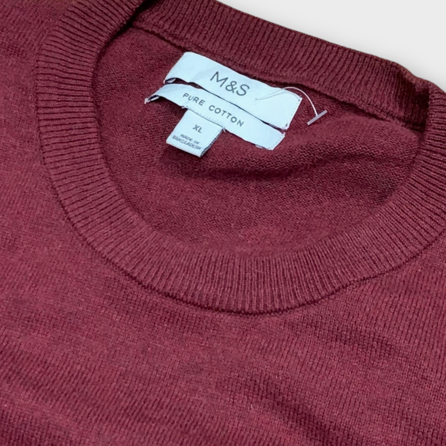 Mark & Spencer Pure Cotton Crew Neck Jumper