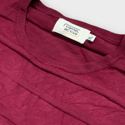 Camel Active Men's Long Sleeve Knit Shirt