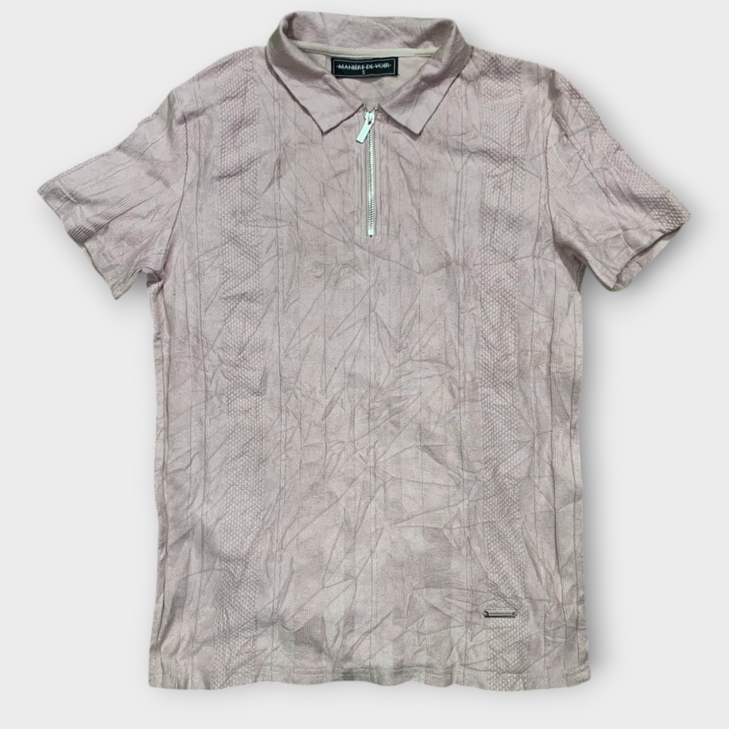 Maniere De Voir Polo Shirt With Zipper