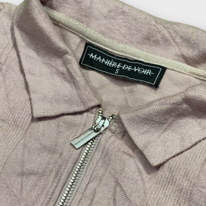 Maniere De Voir Polo Shirt With Zipper