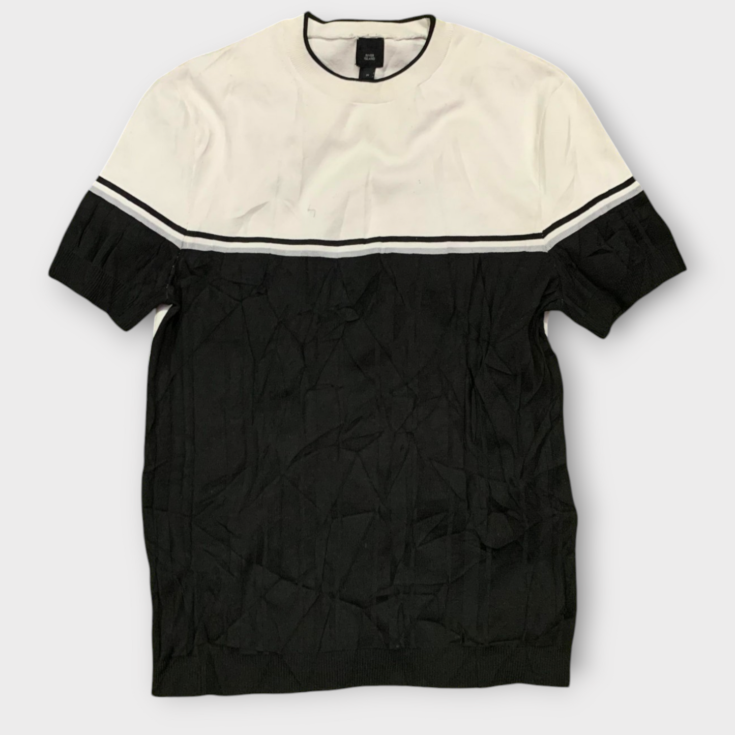 River Island Men's Contrast Trim Tee