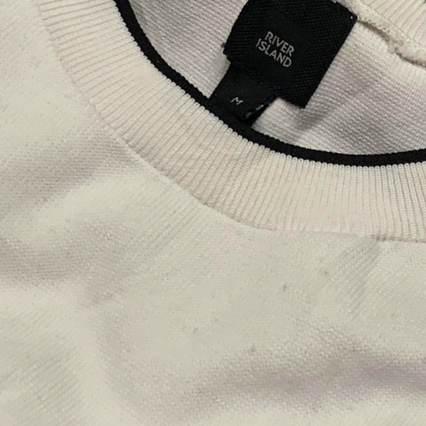 River Island Men's Contrast Trim Tee