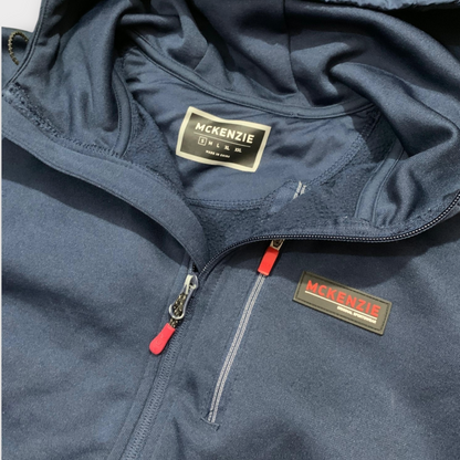 McKenzie Navy Blue Zip-Up Hoodie