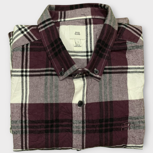 River Island Men's Full Sleeve Shirt