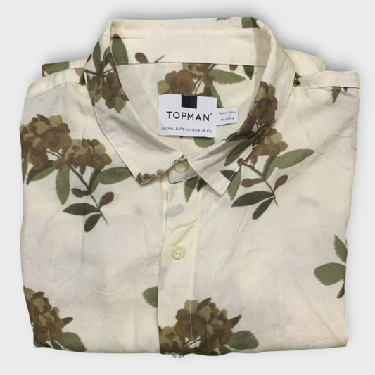 Topman Men's Half Sleeve Shirt