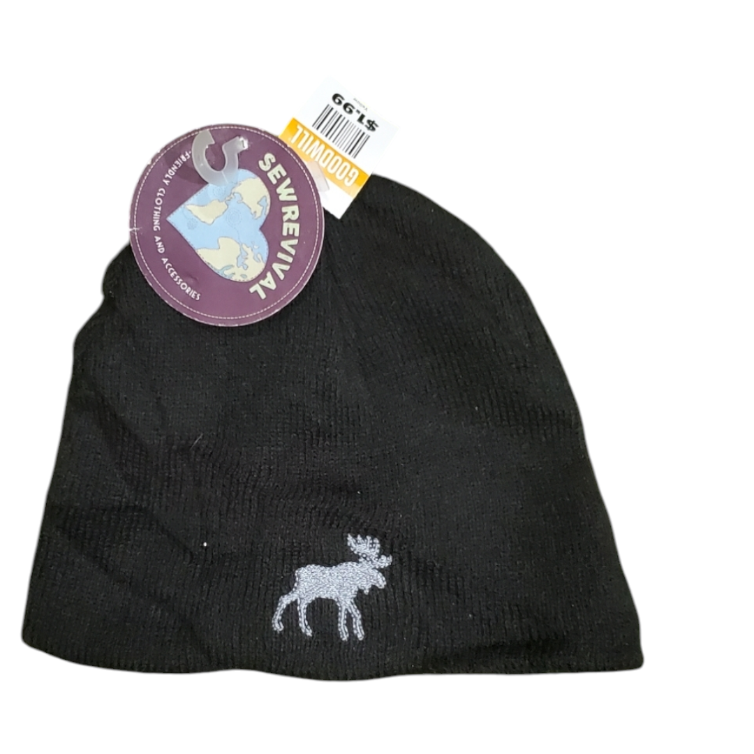 MOOSE Embroidered Cuffed Beanie Hat