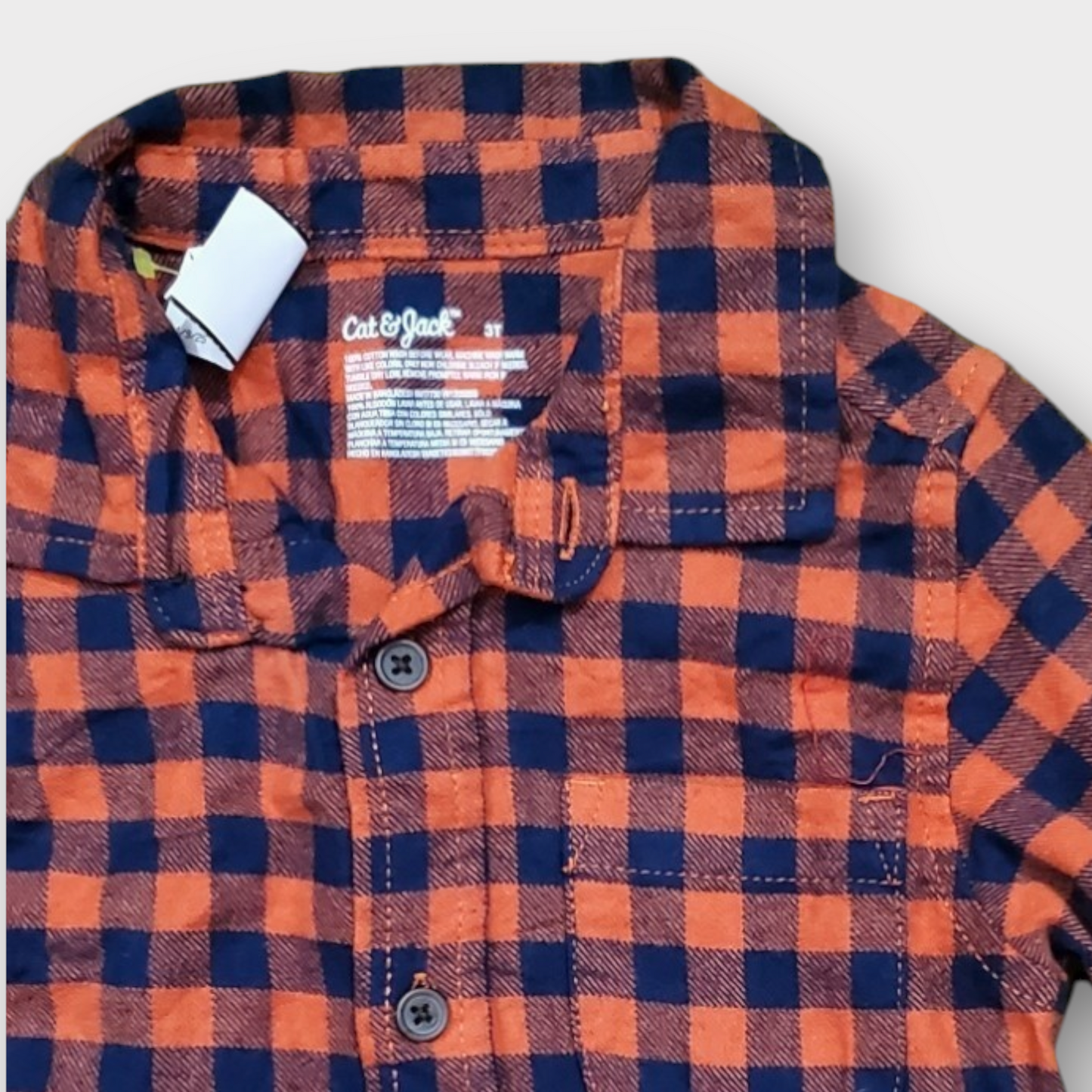 Cat & Jack Toddler Boys Long Sleeve Flannel Shirt (2years)