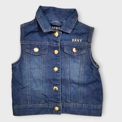 DKNY Girls Denim Vest Jacket (2years)