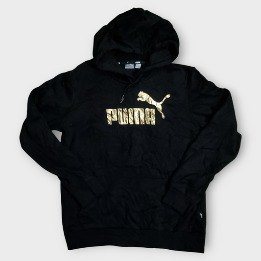 Puma Women's Essentials+ Metallic Logo Fleece Hoodie (Medium)
