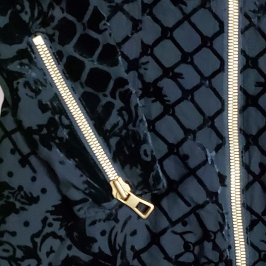 Balmain x H&M black velvet dress from their limited edition